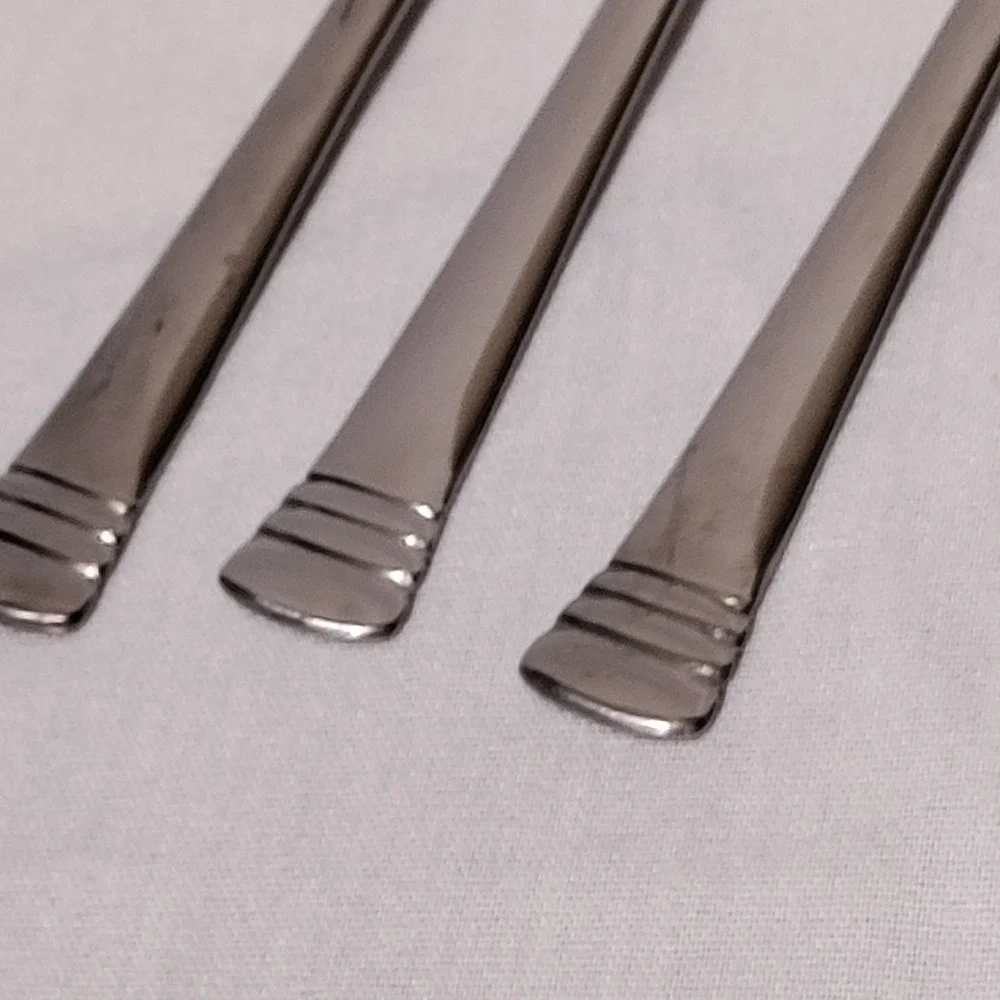 Cambridge Codie Stainless Steel Cocktail Forks Set of 3 Silverware 5 5/8